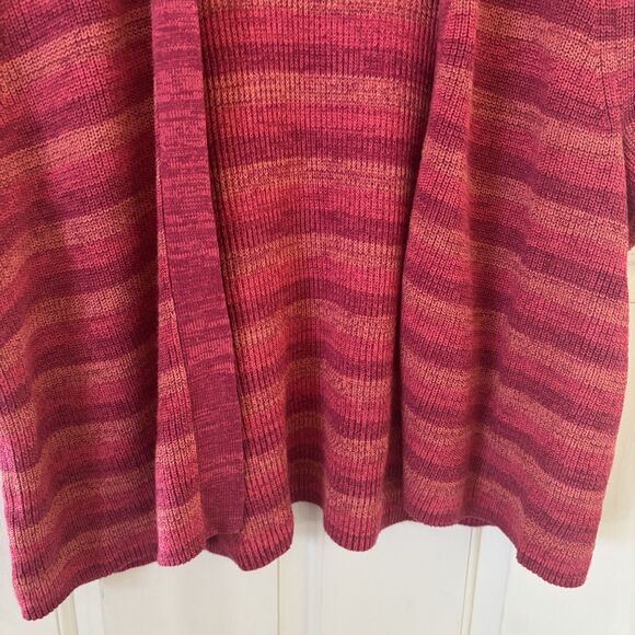 Lane Bryant Womens Cardigan SZ 18/20 Open Front Colorful Bohemian Coastal Preppy - Picture 6 of 10